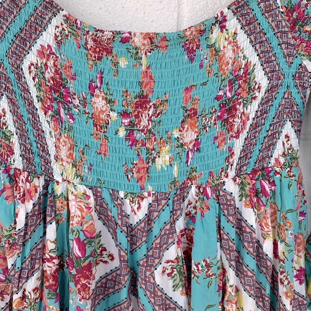 Torrid Scarf Print Challis Maxi Dress 0X - Picture 9 of 9